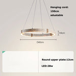 suspension lumineuse moderne fer blanc texture pierre minimaliste chaînes métalliques