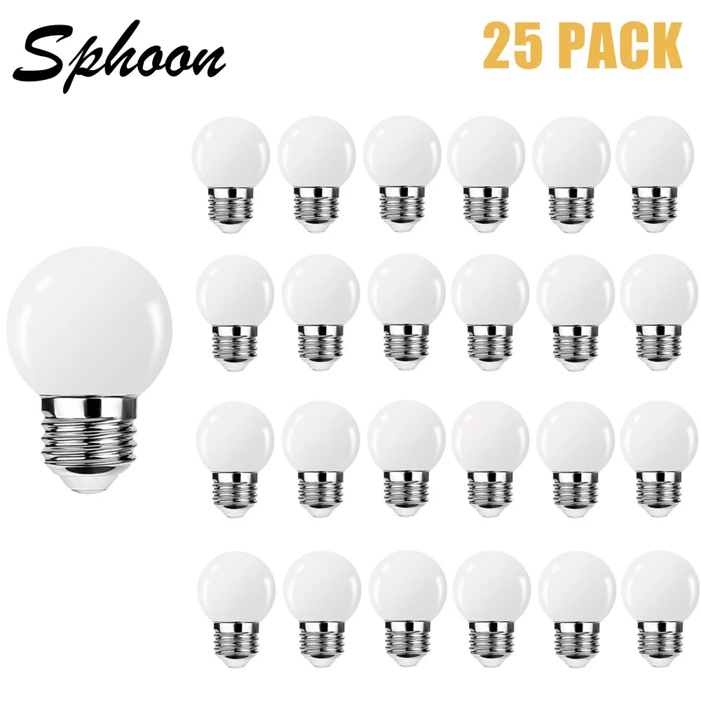 ampoules led globe blanc mat opacité moderne e27 220v 2w 3w 25000h jardins fêtes