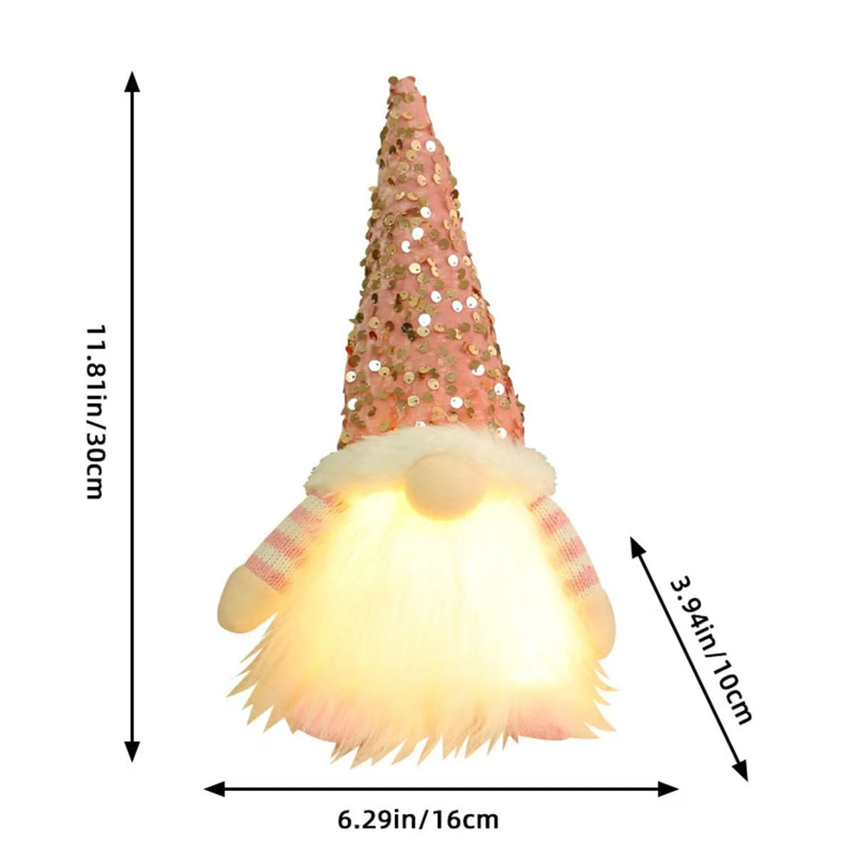 poupée décorative blanche dorée peluche flocons neige arbre noël festif ornement cadeau nouveauannée