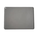tapis imperméable silicone gris rose bleu clair lisse moderne chiens bol