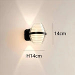 applique murale extérieure ip65 moderne hydrofuge led blanc noir transparent