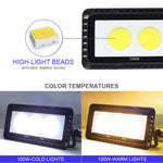 lampe led sol moderne noire ip66 220v 50w 100w 200w diodes aluextérieur