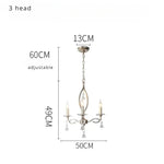 lustre pendentif nickel cristaux transparents classique baroque salon restaurant