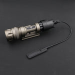 lampe tactique militaire rail picatinny 500 lumens infrarouge led noir tan