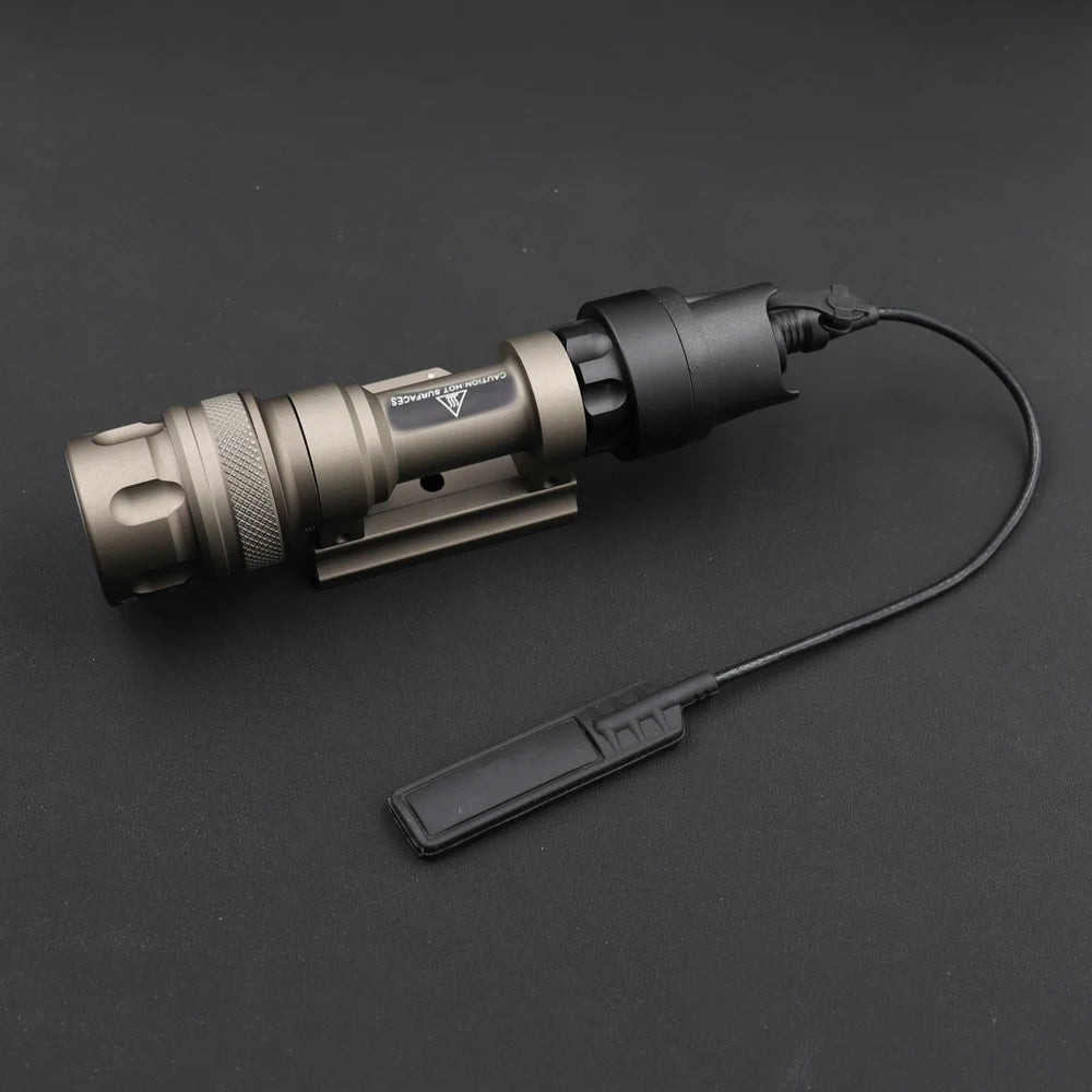 lampe tactique militaire rail picatinny 500 lumens infrarouge led noir tan