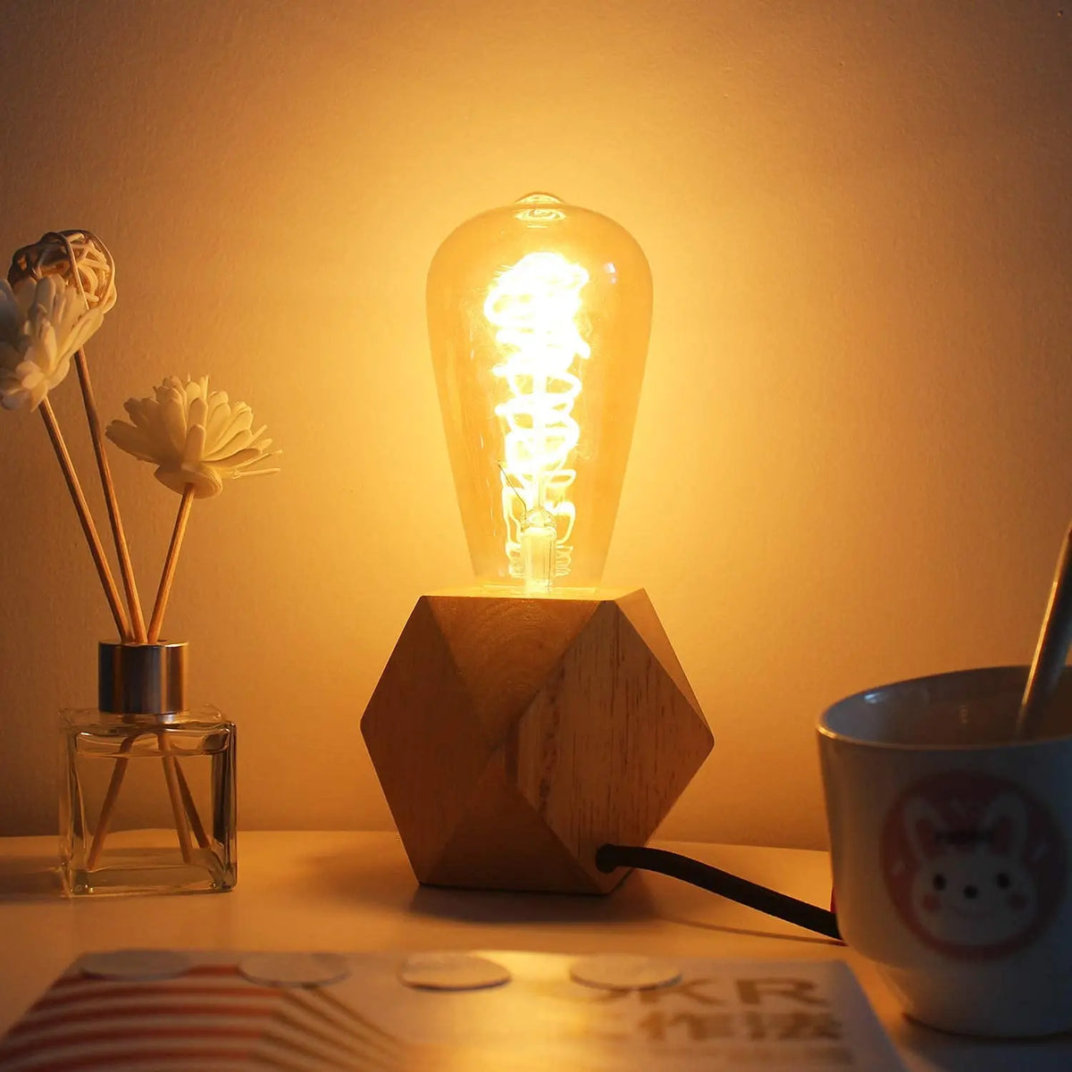 ampoule led dorée spirale vintage 360° 25000h 249lm 220v blanc chaud translucent