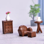 fauteuil tabouret table lit canapé commode miniature mobilier maison poupées accessoire jouets plastique