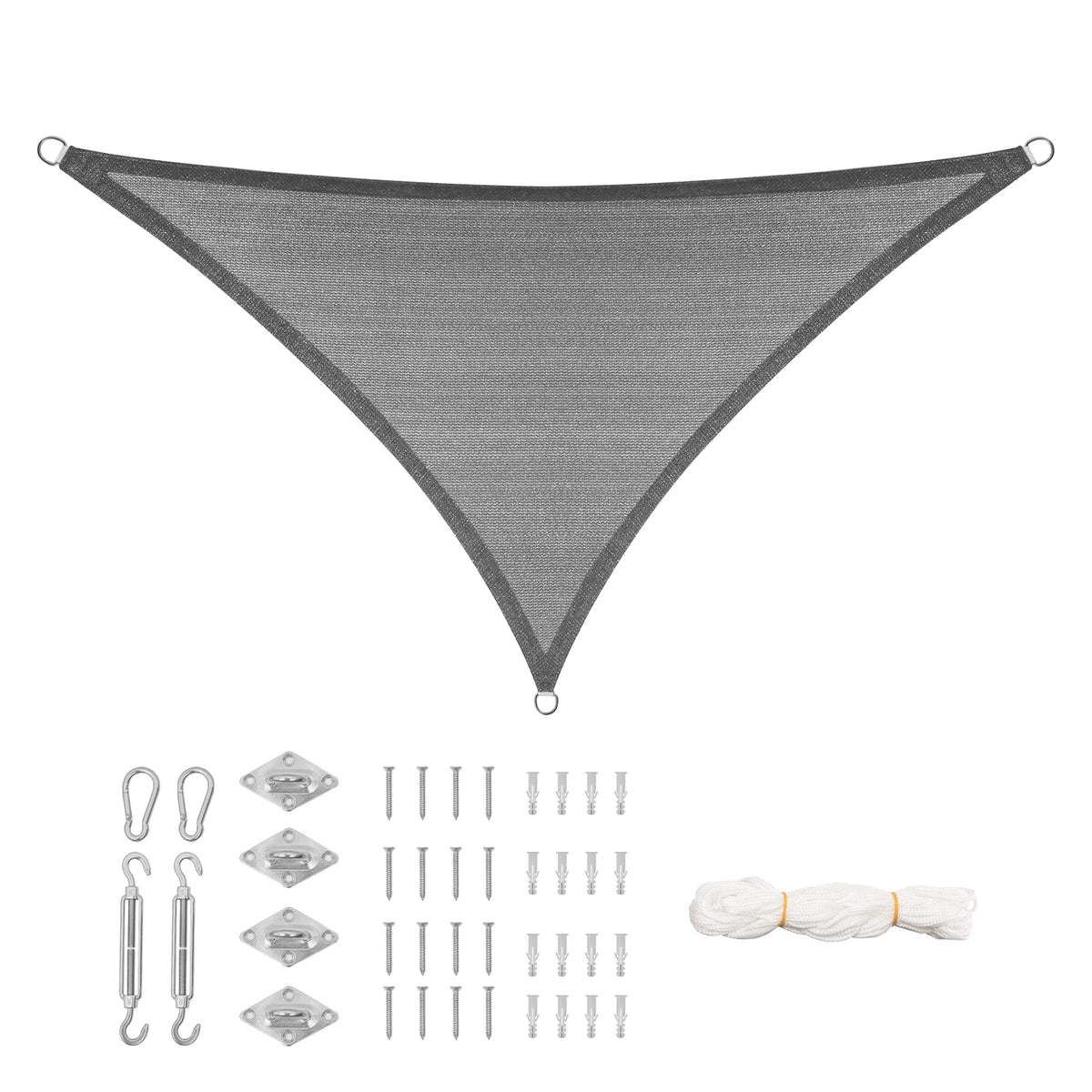 Voile d'ombrage protégeant une piscine du soleil