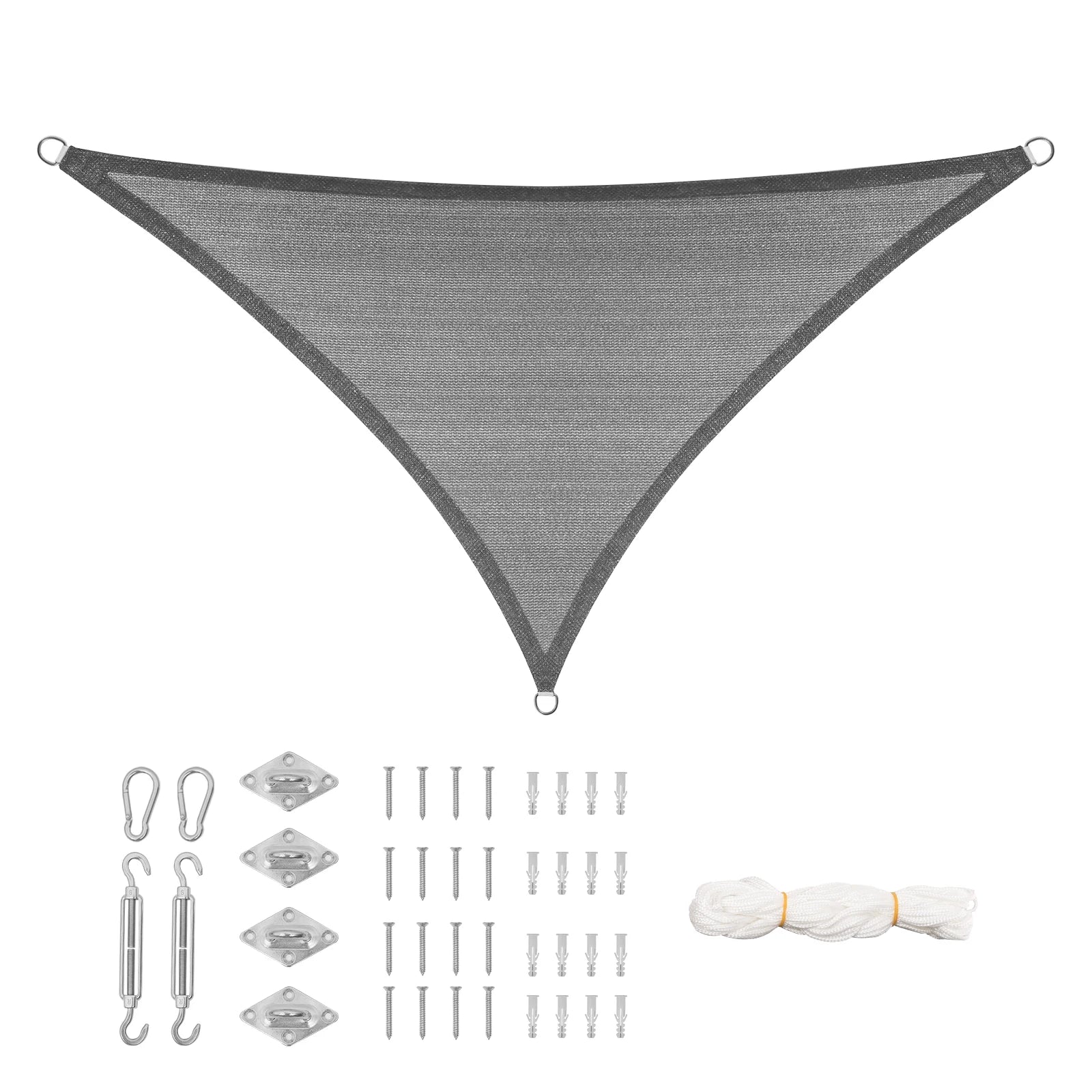 Voile d'ombrage protégeant une piscine du soleil