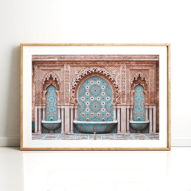 Affiche toile arc marocain vue ensemble tailles