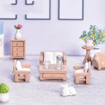 fauteuil tabouret table lit canapé commode miniature mobilier maison poupées accessoire jouets plastique