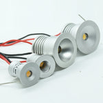 Spot LED argenté moderne 12V dimmable 1W IP65 120 degrés câbles