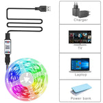 ruban led multicolore adhésif moderne usb bluetooth télévision ordinateur portable chambre