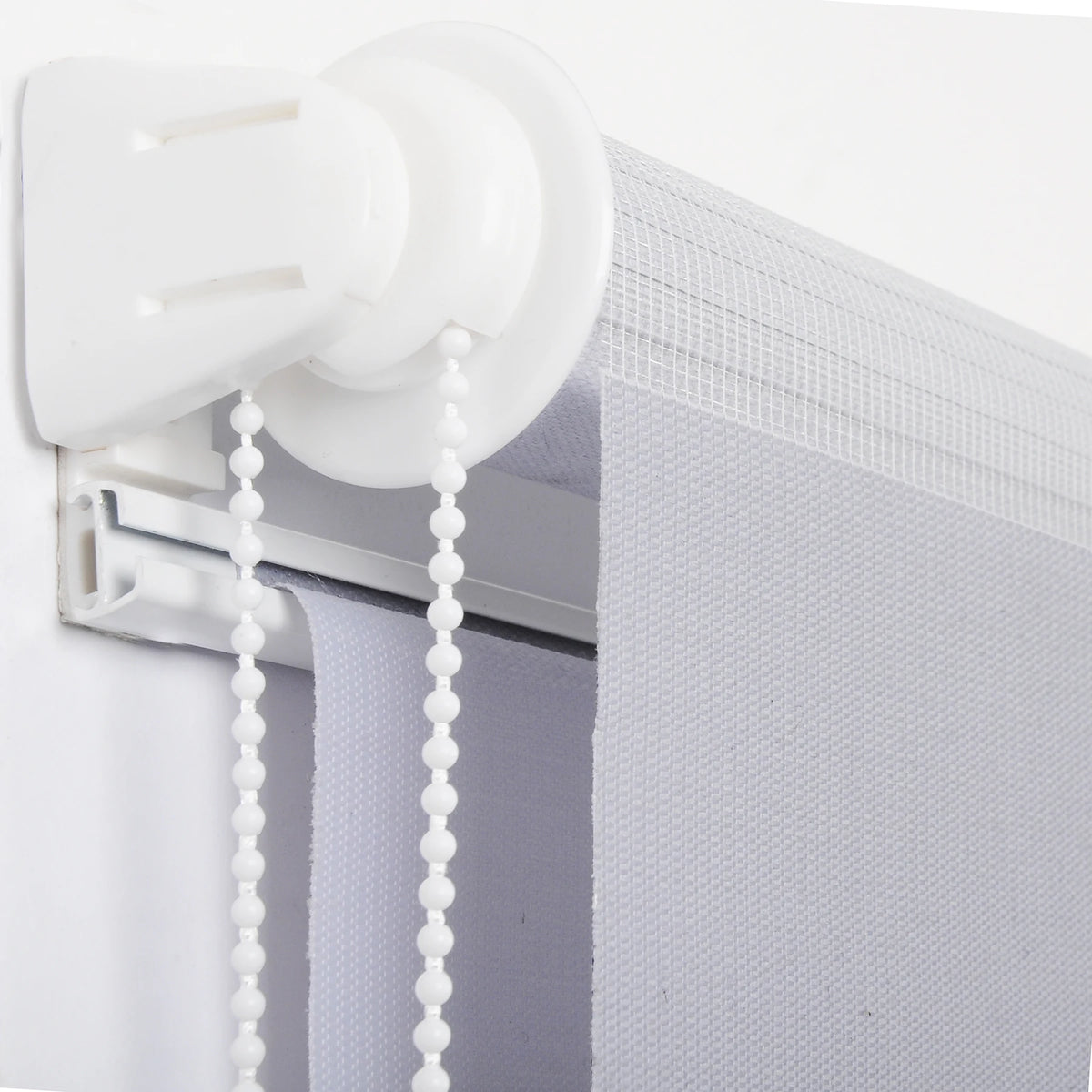 Détail du motif zèbre gris avec bandes opaques et translucides