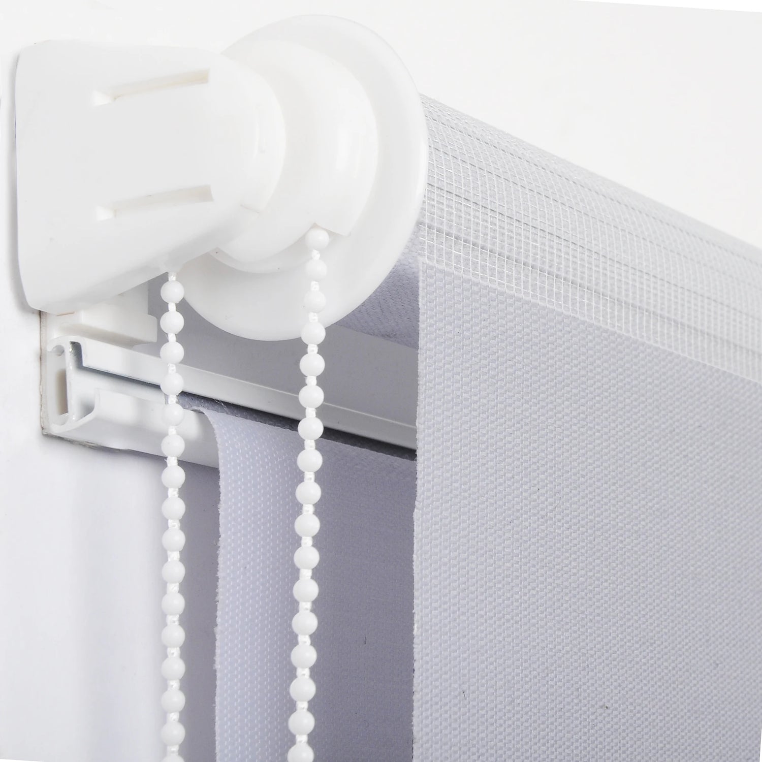 Détail du motif zèbre gris avec bandes opaques et translucides
