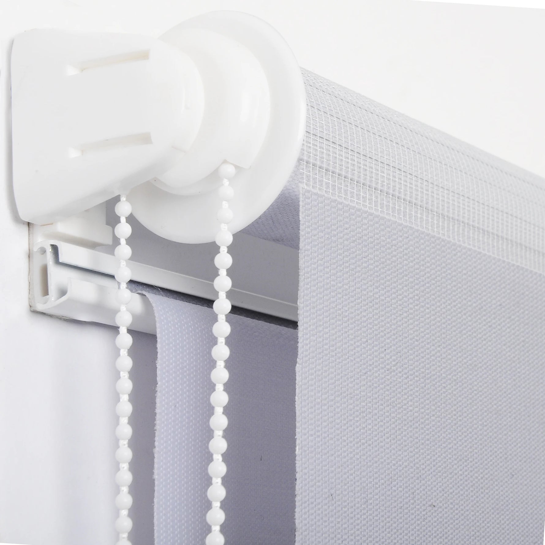 Détail du motif zèbre gris avec bandes opaques et translucides