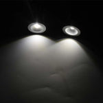 Spot LED argenté moderne 12V dimmable 1W IP65 120 degrés câbles