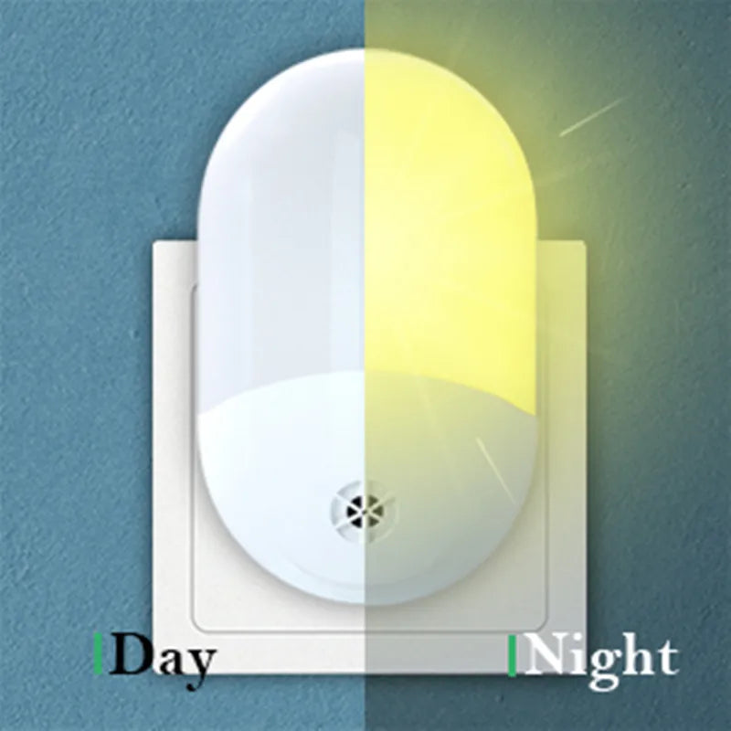 veilleuse souris blanc mat moderne auto allumage capteur photoélectrique adhésif led nuit chambre enfant
