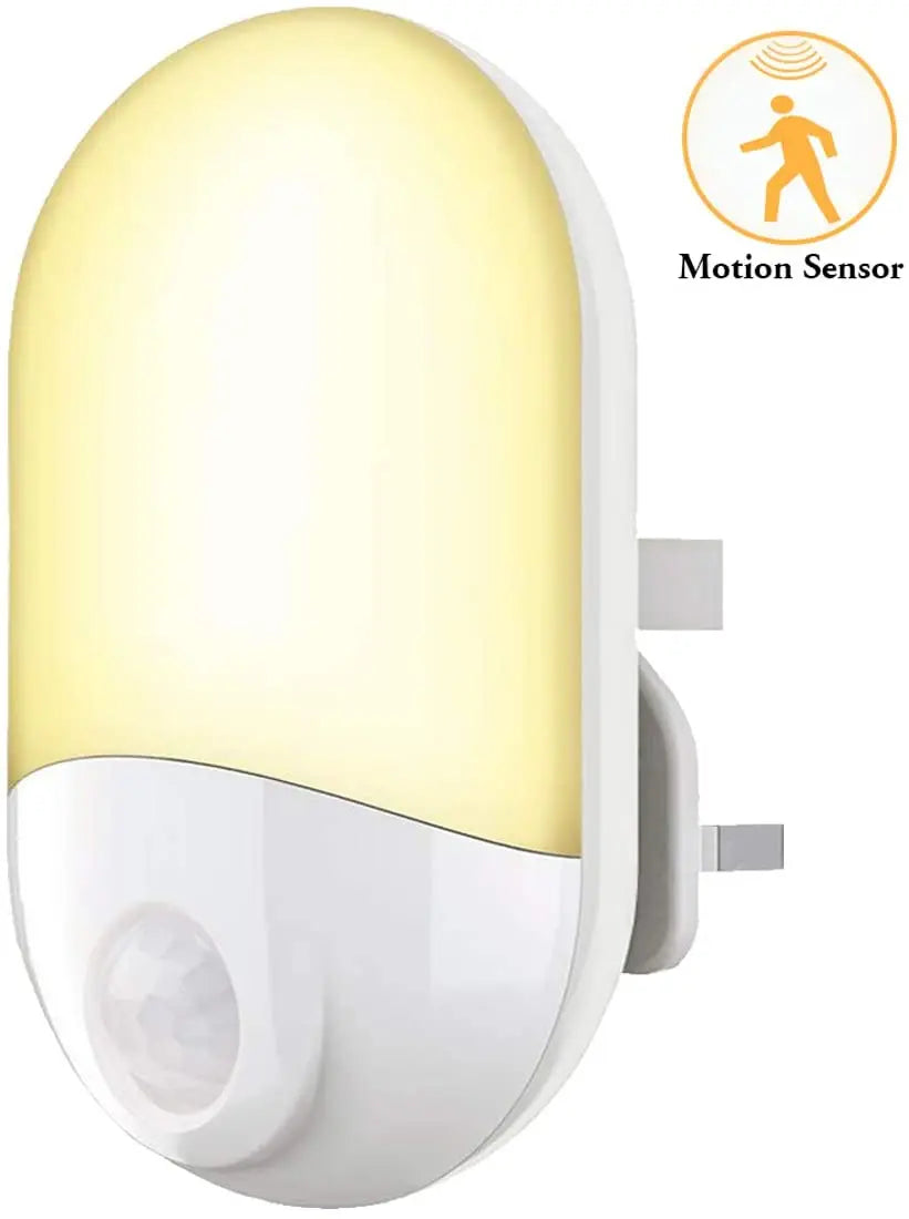 veilleuse souris mouvement blanc jaune moderne minimaliste éclairage détecteur prise électrique