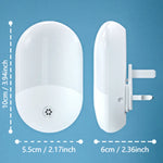 veilleuse souris blanc mat moderne auto allumage capteur photoélectrique adhésif led nuit chambre enfant