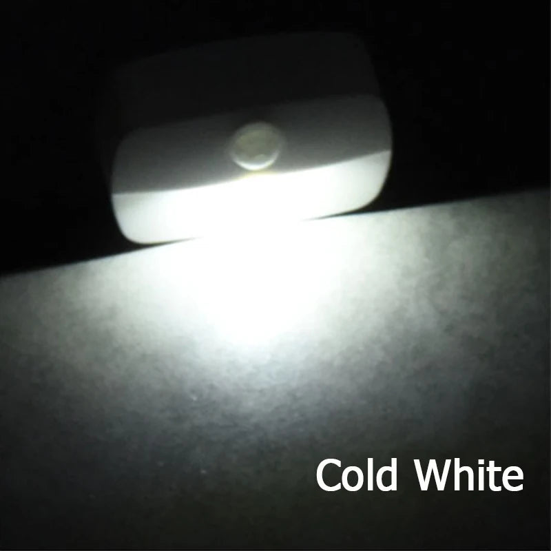 veilleuse led nuit mini mouvement blanc moderne interrupteur auto 64x44mm 30lm
