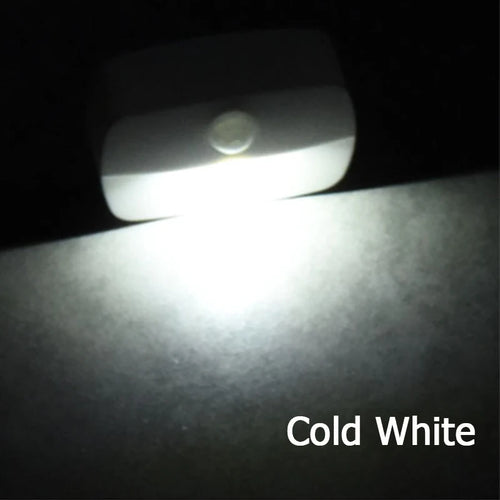 veilleuse led nuit mini mouvement blanc moderne interrupteur auto 64x44mm 30lm