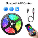 ruban led multicolore adhésif moderne usb bluetooth télévision ordinateur portable chambre