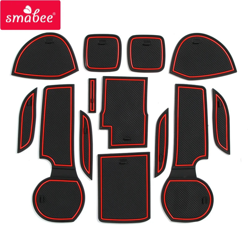 tapis sol voiture protection antidérapante pvc alvéolaire noir rouge gris sportif adhésif