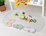 tapis bain transparent antidérapant motif animal poissons oiseaux moderne salle bain 38x69cm