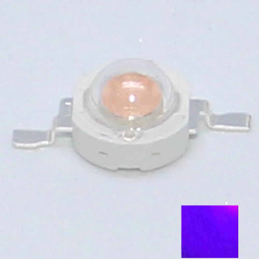 diodes led blanc hautes puissances 1w 3w plat aluminium rondes modernes lumière éclairage violette