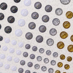 autocollants epoxy brillants adhésifs noir blanc gris argent doré scrapbooking artisanat journalisation