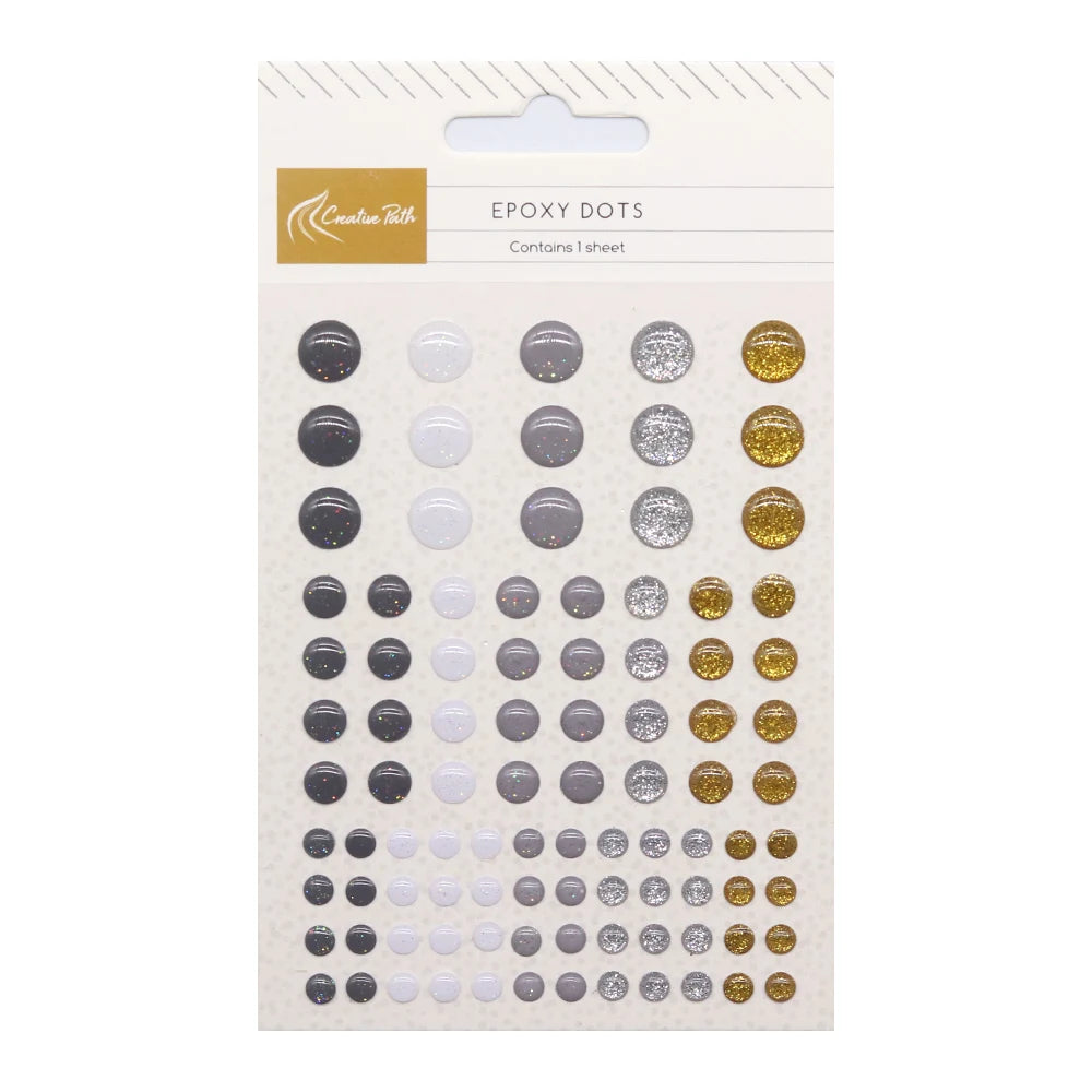 autocollants epoxy brillants adhésifs noir blanc gris argent doré scrapbooking artisanat journalisation