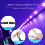 Installation du ruban LED derrière un meuble pour ambiance tamisée