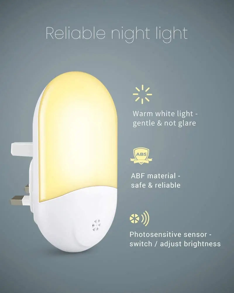veilleuse souris blanc mat moderne auto allumage capteur photoélectrique adhésif led nuit chambre enfant