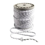 Bobine de corde blanche épaisse idéale pour les projets de jardinage, bricolage et loisirs créatifs. Accessoire polyvalent pour les besoins quotidiens, facile à utiliser et à ranger.