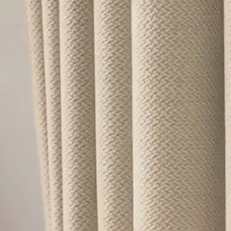 Rideau beige à oeillets