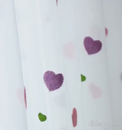 Rideau de chambre rose pour bébé