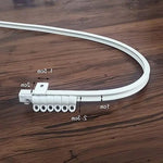Rails de rideau flexibles pour fenêtre, système de suspension courbé idéal pour les espaces intérieurs modernes, installation facile, adaptés à une variété de configurations.