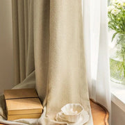 rideau herringbone beige voilage transparent bohème chic tringle rideau fixations décorativesintérieur