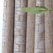 rideau moderne beige texturé opaque transparent voilage grisclair tissé élégant