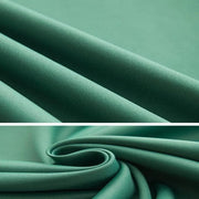 rideau dressing vert foncé lisse moderne opacité totale plis flamands passe tringle