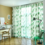 Rideaux à motifs de cactus pour décoration intérieure. Apportez une touche de nature et de fraîcheur à votre pièce avec ces rideaux aux imprimés de plantes succulentes et cactus. Idéal pour créer une atmosphère apaisante et accueillante dans votre salon ou chambre. Parfait pour les amateurs de design botanique et de décoration végétale.