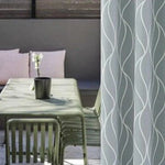 Rideau anti-moustiques élégant pour terrasse, motif vague, idéal pour protéger votre espace extérieur tout en apportant une touche décorative moderne. Améliorez votre confort en plein air en réduisant les nuisibles. Parfait pour jardins, patios et balcons.