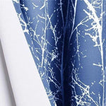 Panneau de rideau moderne bleu à motifs abstraits blancs, parfait pour ajouter une touche artistique et contemporaine à votre intérieur. Adapté pour un salon ou une chambre, il offre une décoration élégante et sophistiquée avec son design unique et captivant.