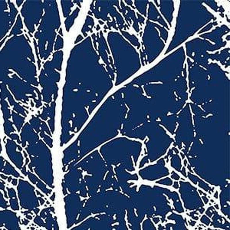 Image d'un motif abstrait bleu et blanc évoquant des branches délicates, idéal pour les amateurs de décoration moderne et artistique. Parfait pour ajouter une touche d'élégance contemporaine à n'importe quel espace intérieur.