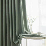 rideau armoire vert olive rayures blanc texture moderne minimaliste tringle passe semi translucide