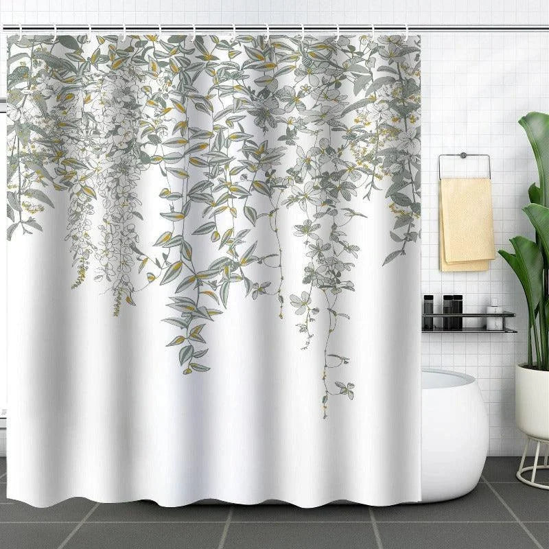 Rideau de douche élégant avec motif végétal suspendu, idéal pour ajouter une touche naturelle à votre salle de bains. Conçu pour offrir une protection fiable contre les éclaboussures, ce rideau s'intègre facilement dans tous les styles de décoration intérieure. Un choix parfait pour transformer votre espace en un havre de paix inspirant.