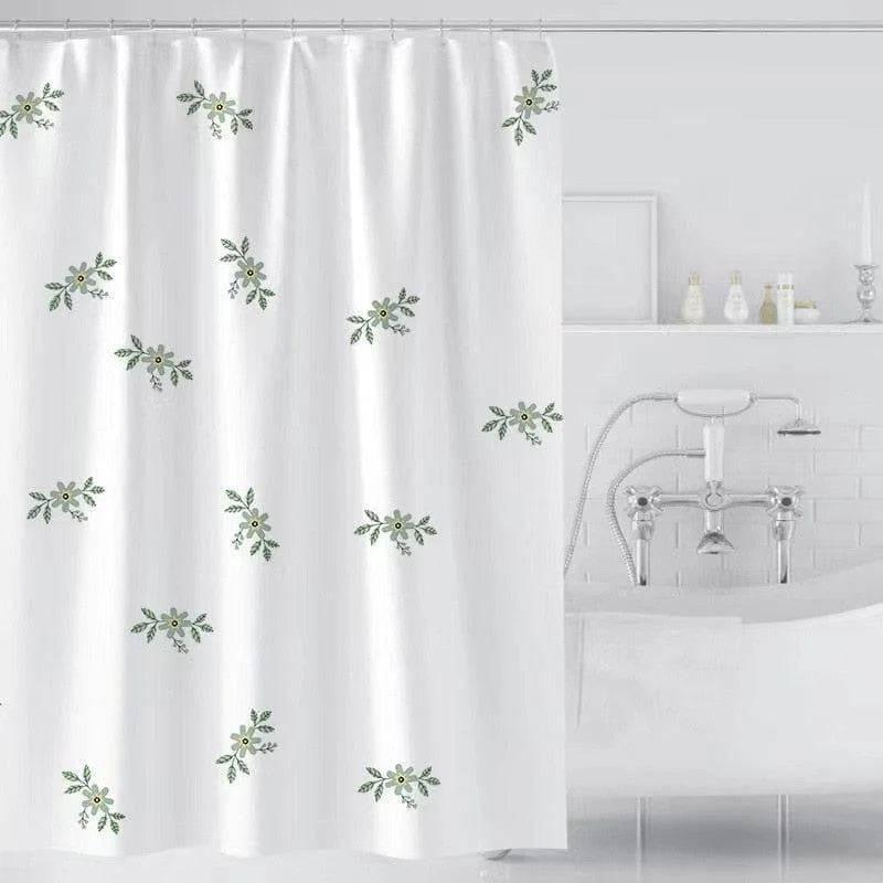 Rideau de douche élégant avec motif floral discret, parfait pour ajouter une touche de fraîcheur à votre salle de bain. Conception épurée et moderne, facile à intégrer dans tout style de décoration intérieure. Accessoire indispensable pour une salle de bain à la fois fonctionnelle et esthétique.