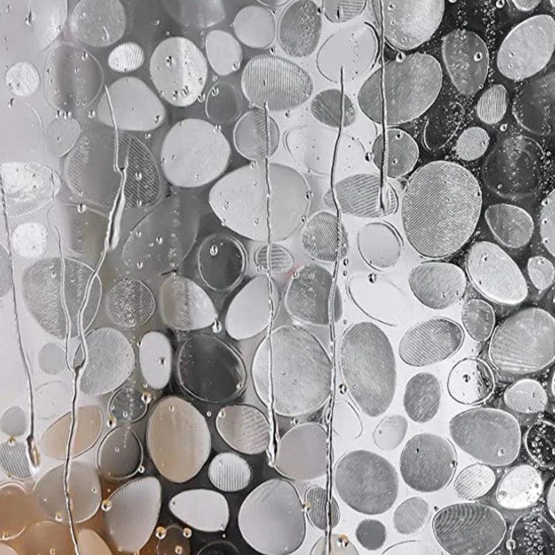 Film de fenêtre dépoli à motif de gouttes translucides, ajoutant une touche moderne et esthétique à vos espaces intérieurs. Idéal pour préserver l'intimité tout en laissant passer la lumière naturelle. Convient aux salles de bains, bureaux et espaces de vie. Facile à appliquer et à ajuster selon vos besoins.