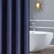 rideau douche bleu foncé texturé moderne 100x180cm 120x180cm 150x180cm 200x200cm